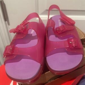 Pink and Purple Sandals